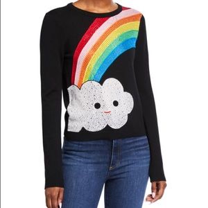 Alice+Olivia x Friends With You Connie Rainbow Top NWT